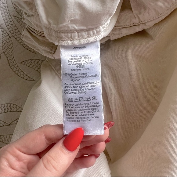 Madewell - Cargo Parachute Pants in (Re)generative Chino - Antique Cream - Picture 10 of 14